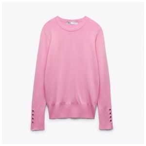 Zara Pink Basic  Women's Sweater